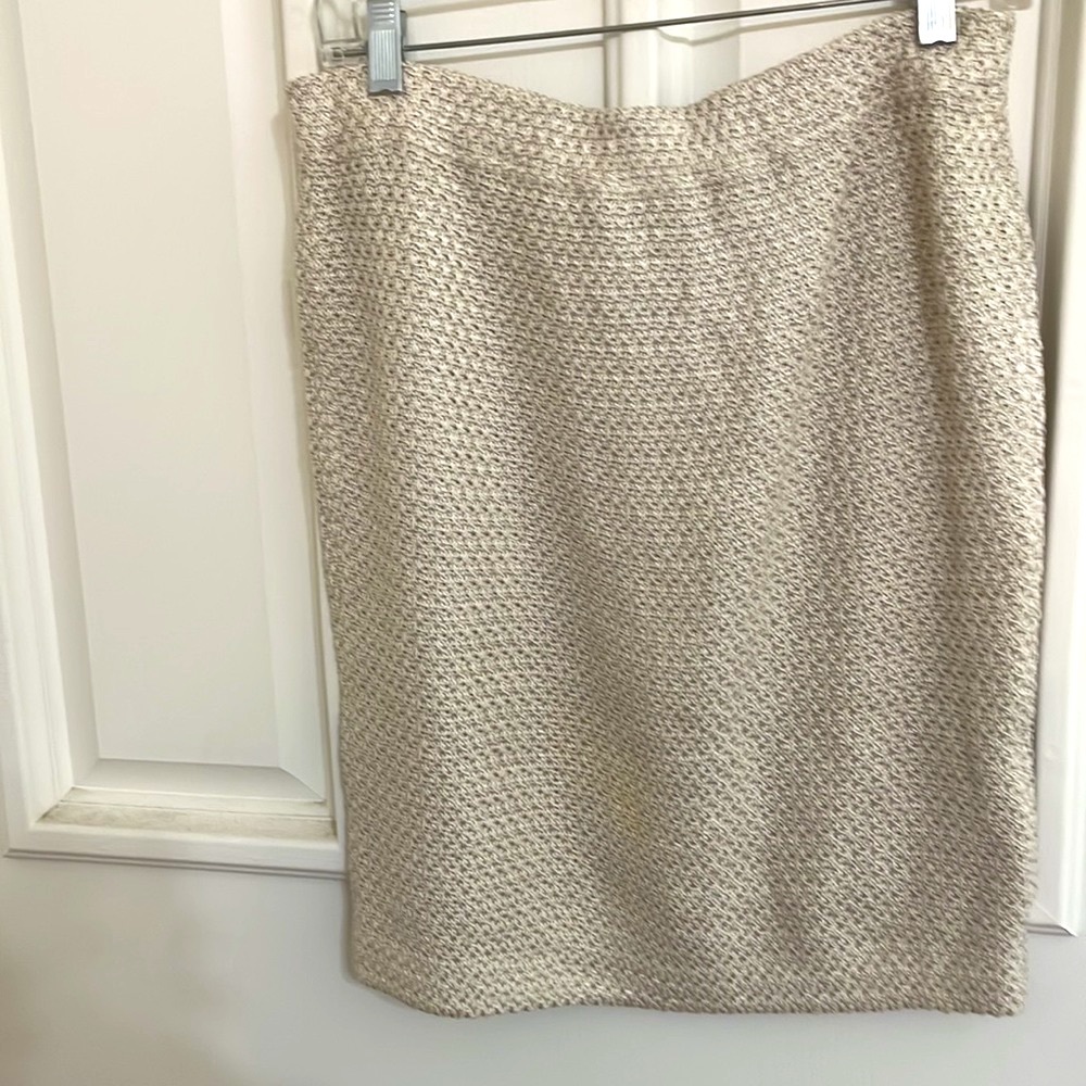 St John Couture Tweed Knit Skirt sz 2